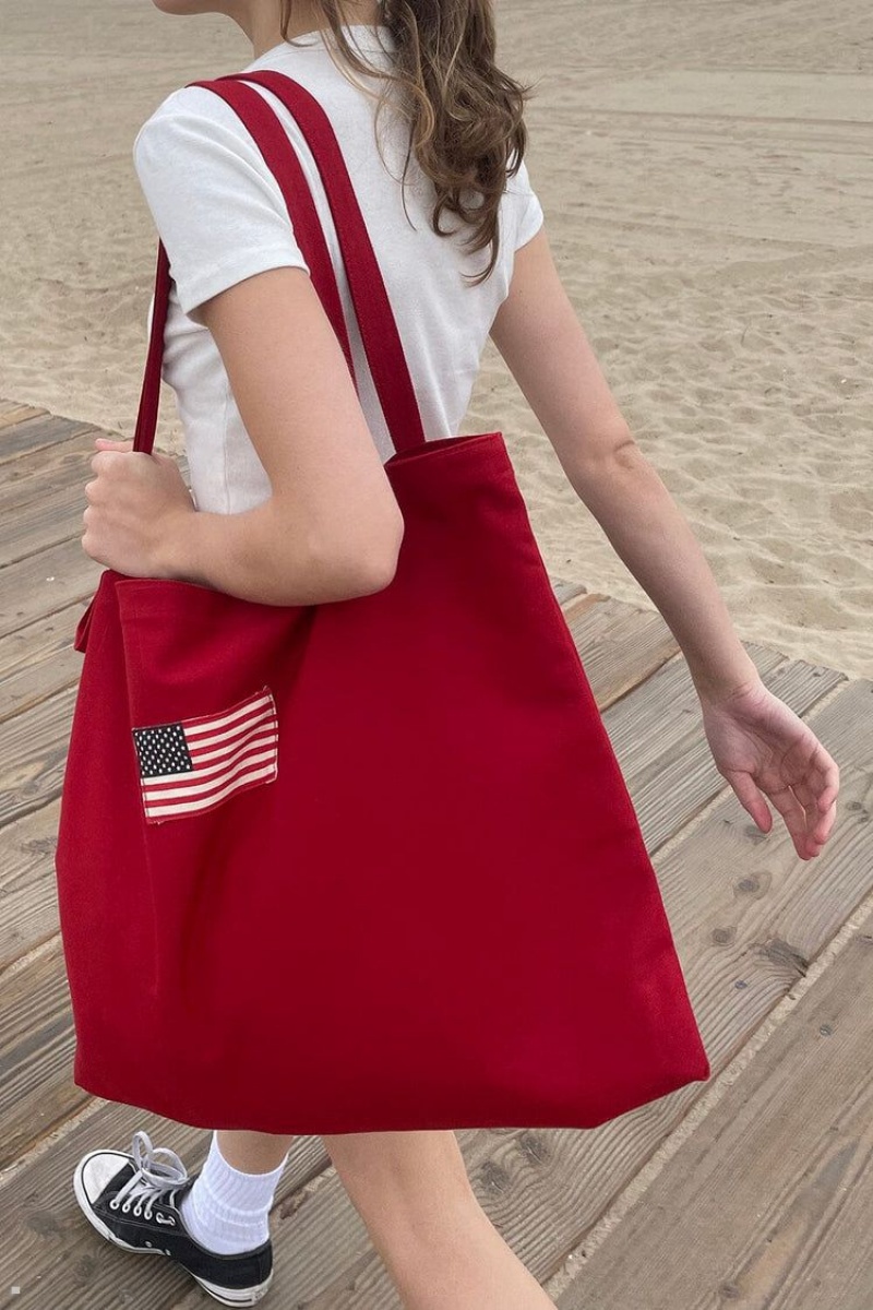 Sacs Fourre Tout Brandy Melville Red USA Rouge | PQD-13292776